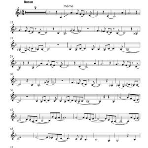 Dorcham, Kenny - "Blue Bossa" for trumpet solo transcription (easy level)