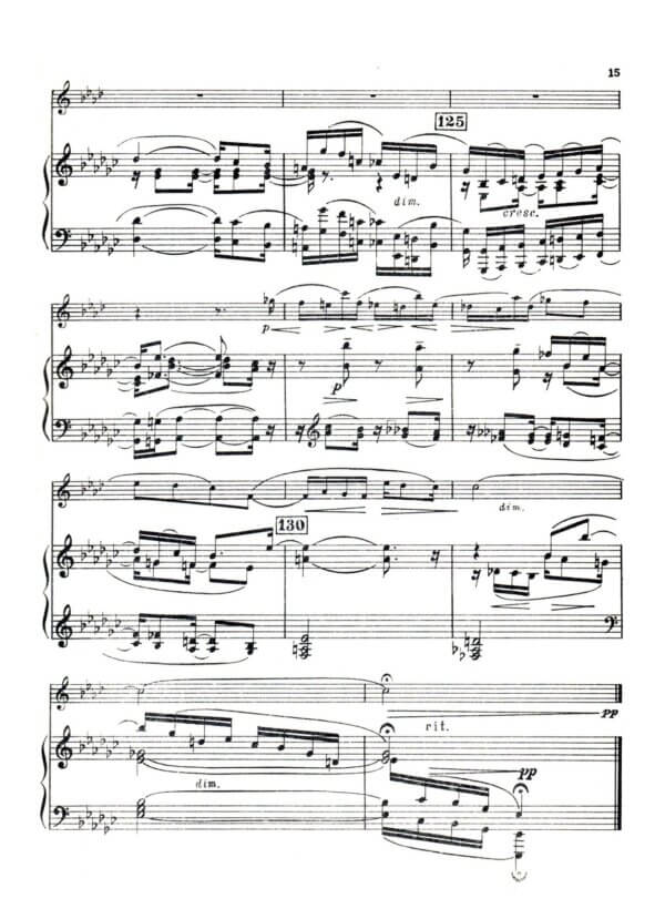 Gliere, Reinhold - Concerto for Coloratura Soprano (Andante - Allegro) for trumpet Bb and piano - Image 4