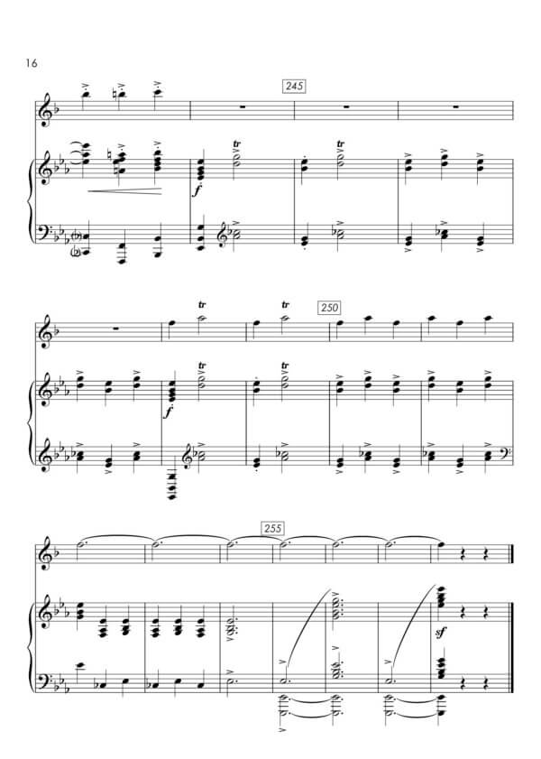 Gliere, Reinhold - Concerto for Coloratura Soprano (Andante - Allegro) for trumpet Bb and piano - Image 6