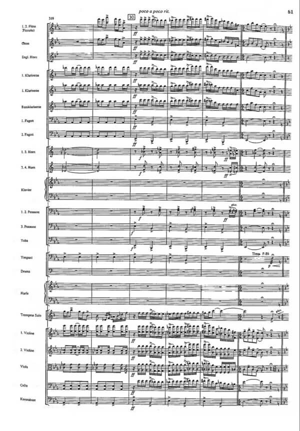 Gershwin, George  - Rhapsody in Blue for trumpet & orchestra arr. T. Dokshizer (orchestra score) - Image 4