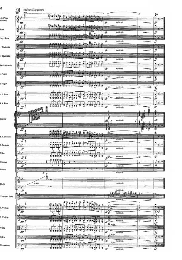 Gershwin, George  - Rhapsody in Blue for trumpet & orchestra arr. T. Dokshizer (orchestra score) - Image 5