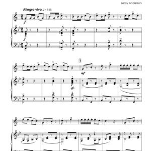 Anderson, Leroy - Bugler's Holiday for trumpet Bb & piano