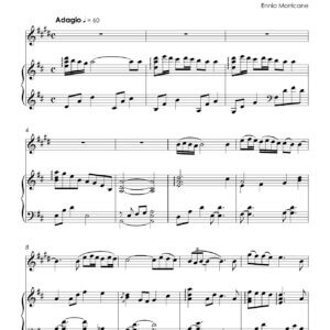 Morricone, Ennio - Gabriel's Oboe for trumpet and piano in D major (original edition)