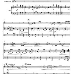 Arban, Jean - Baptiste - Cavatina and Variations for trumpet Bb & piano