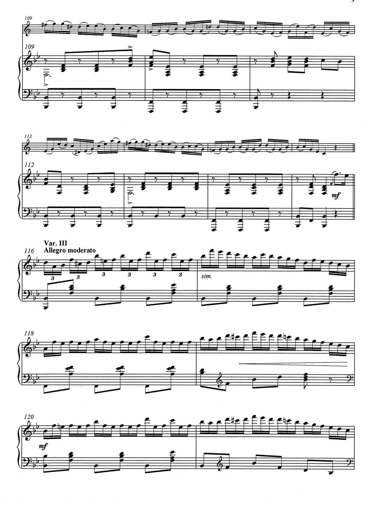 Arban, Jean - Baptiste - Variations on a Tyrolean Song for trumpet Bb & piano - Image 2