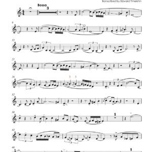 Bonfá, Luiz - "Black Orpheus" / "Manhã de Carnaval"; John Faddis' transcribed trumpet Bb solo