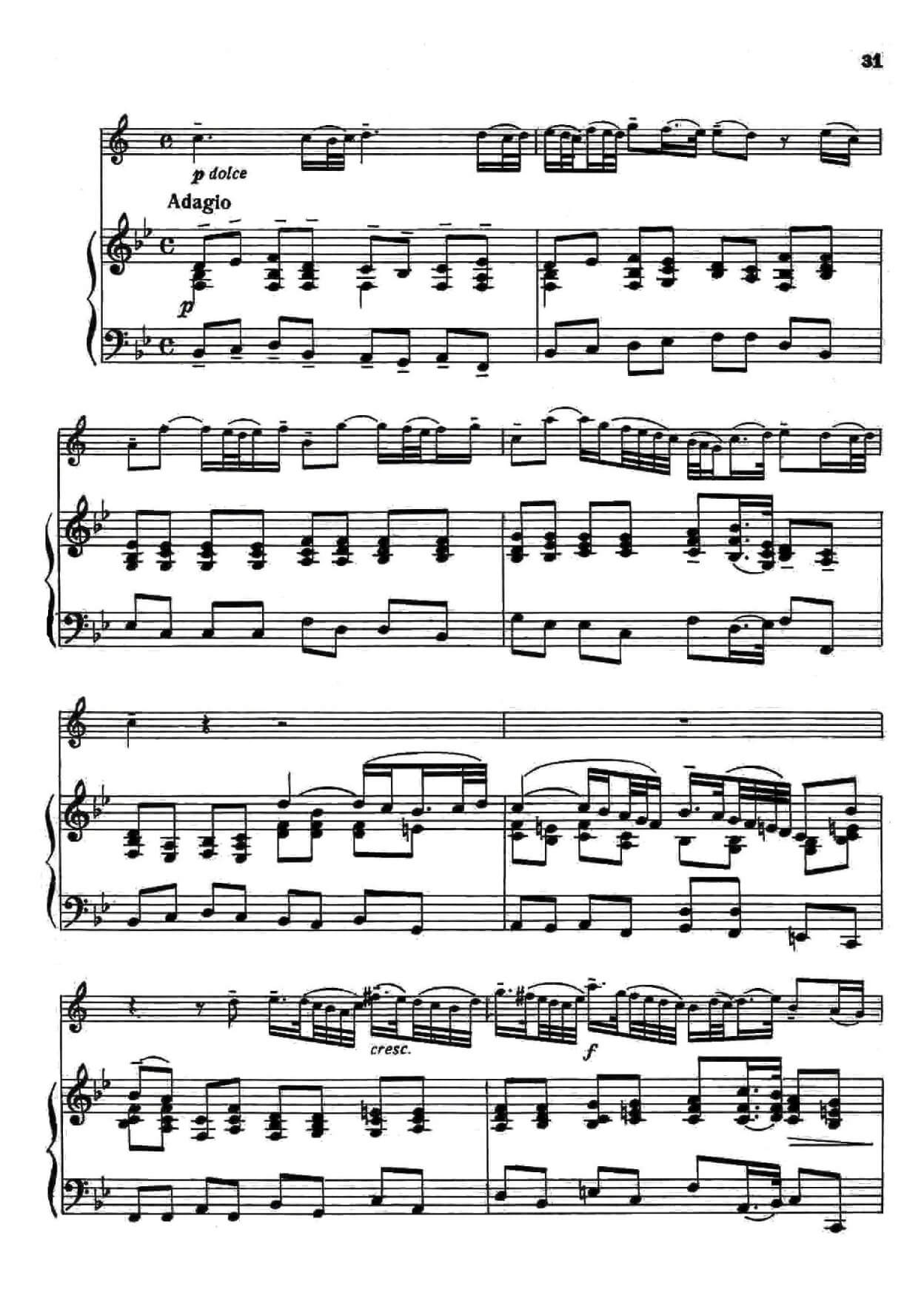 Albinoni, Tomaso - Trumpet Concerto G minor for trumpet and piano - Image 3