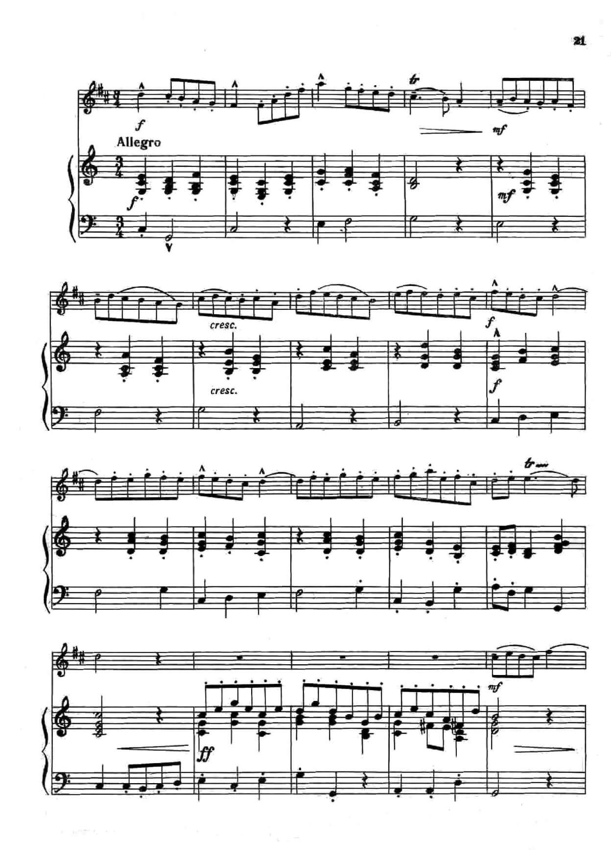 Albinoni, Tomaso - Trumpet Concerto C major for trumpet and piano - Image 4