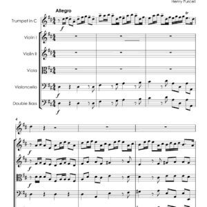 Purcell, Henry - Trumpet Sonata in D Major for trumpet С and strings