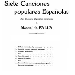 de Falla, Manuel - Seven Spanish Songs for trumpet and piano