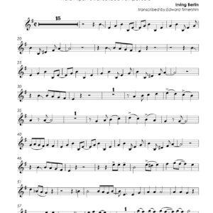 Berlin, Irving - Puttin` on the Ritz - Herb Alpert`s transcribed trumpet solo
