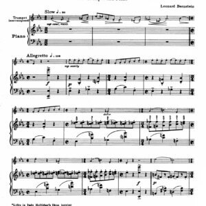 Bernstein, Leonard - Rondo for Lifey for trumpet Bb and piano